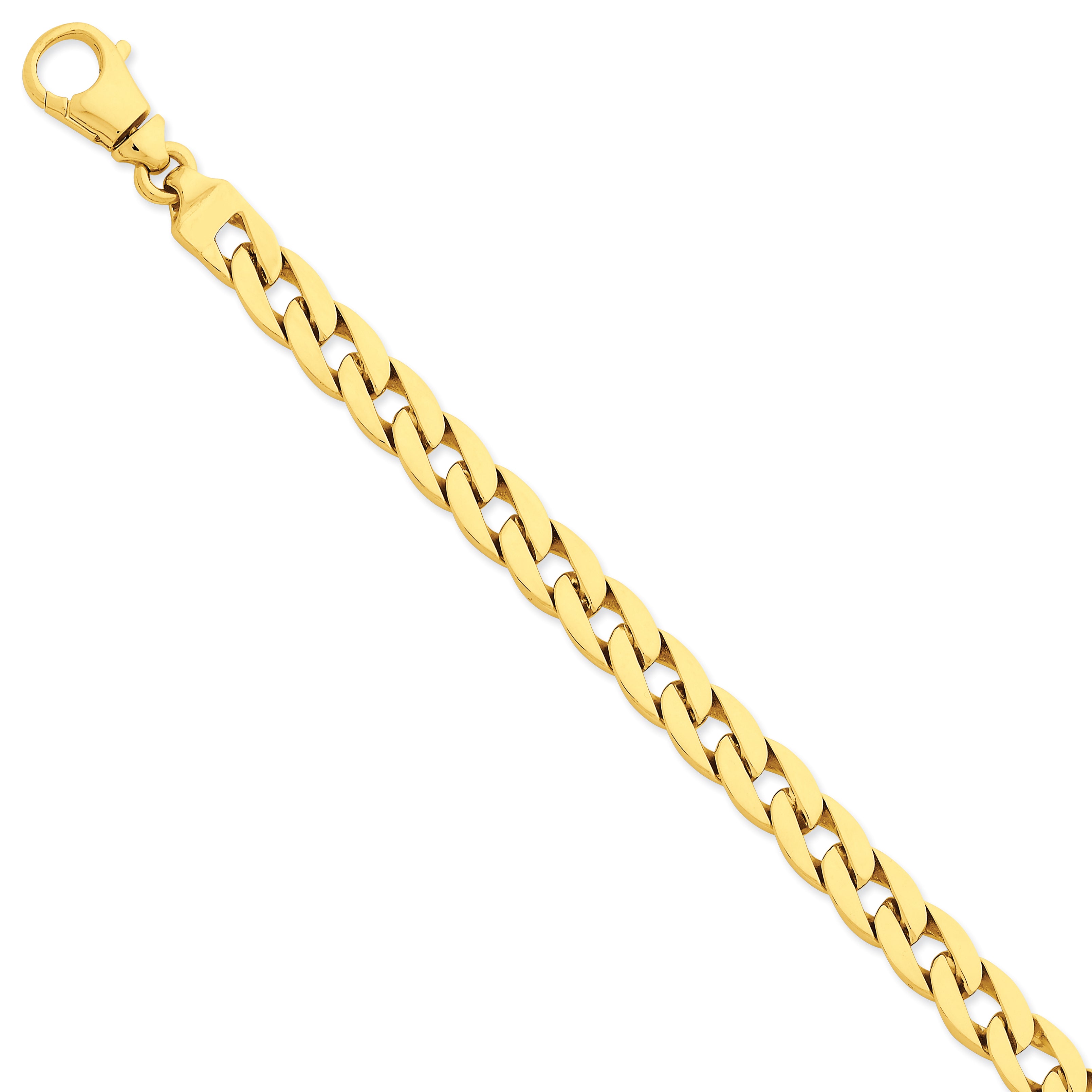 14K 9mm Polished Fancy Link Bracelet