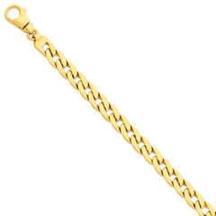 14K 9mm Polished Fancy Link Bracelet