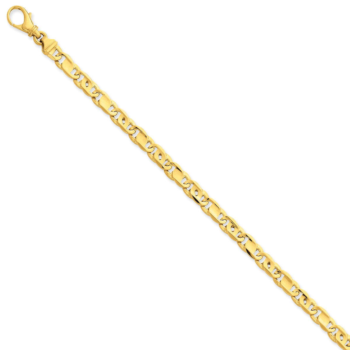 14k 5.80mm Polished Fancy Link Bracelet