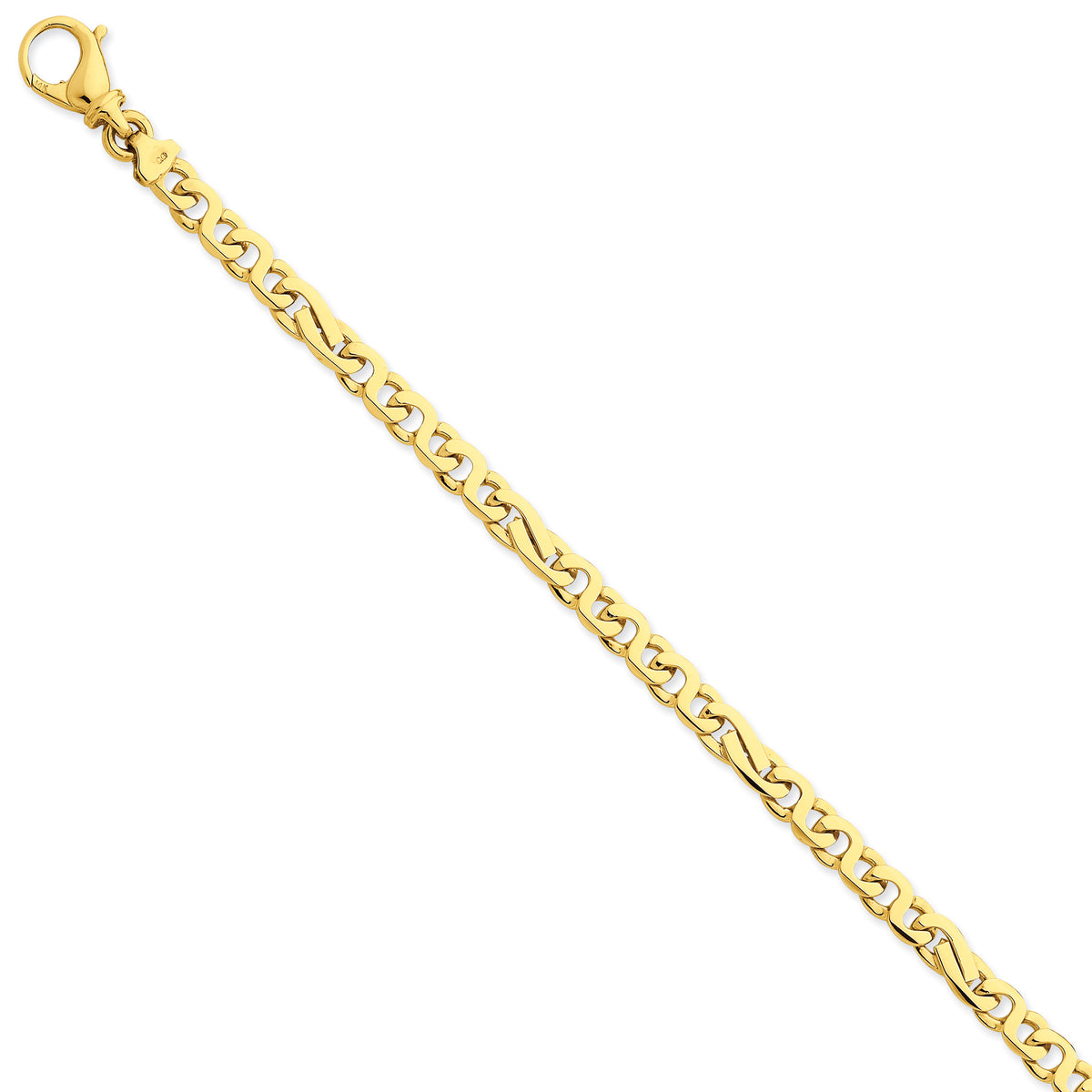 14K 5.8mm Polished Fancy Link Bracelet