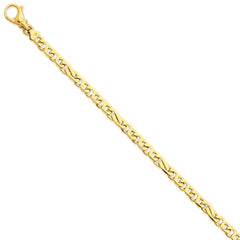 14K 5.8mm Polished Fancy Link Bracelet