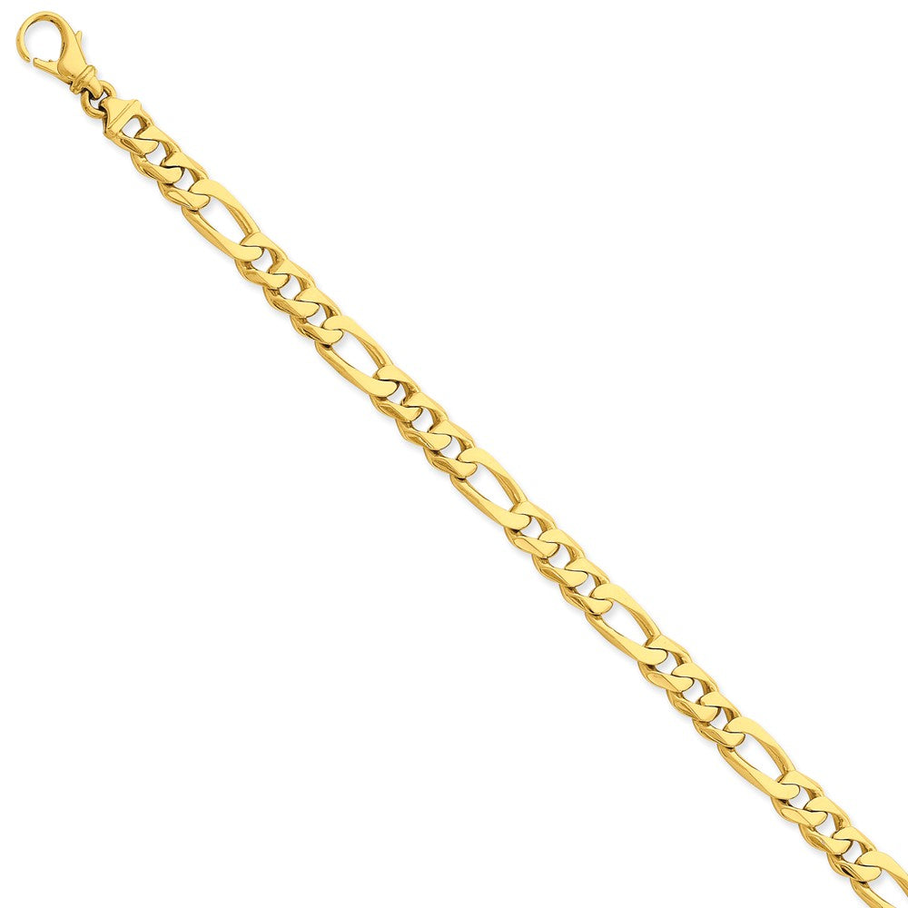 14K Yellow Gold Fancy Link Necklace Hand-Polished Elegant Design