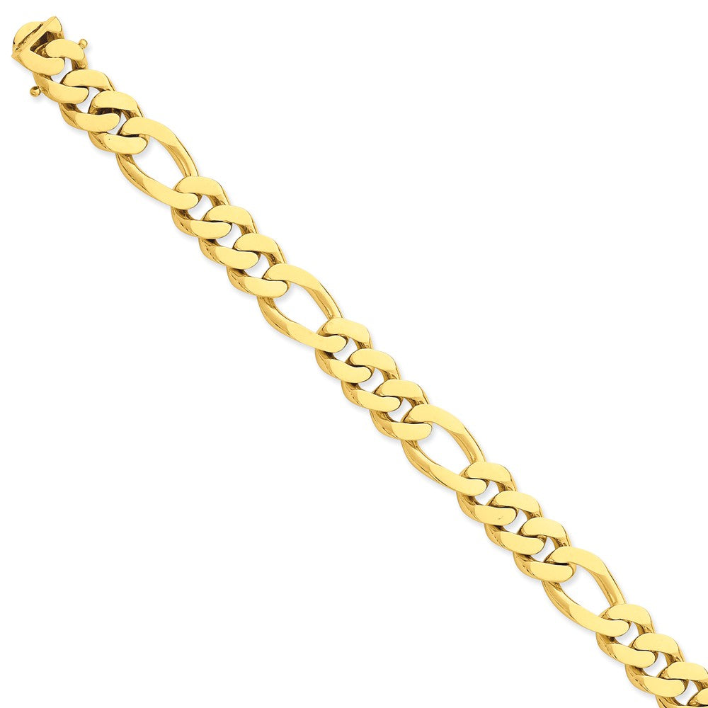 14K Yellow Gold 11.8mm Polished Fancy Link Chain