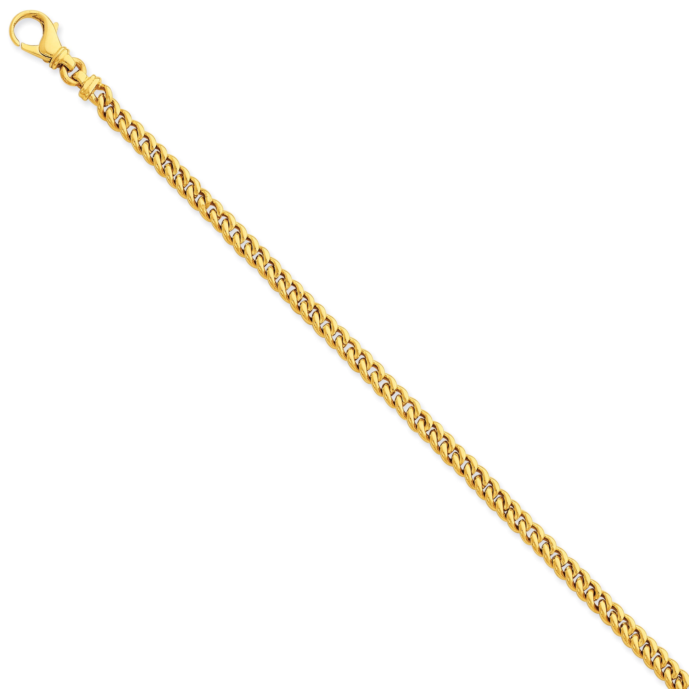 14k 4.5mm Polished Fancy Link Bracelet