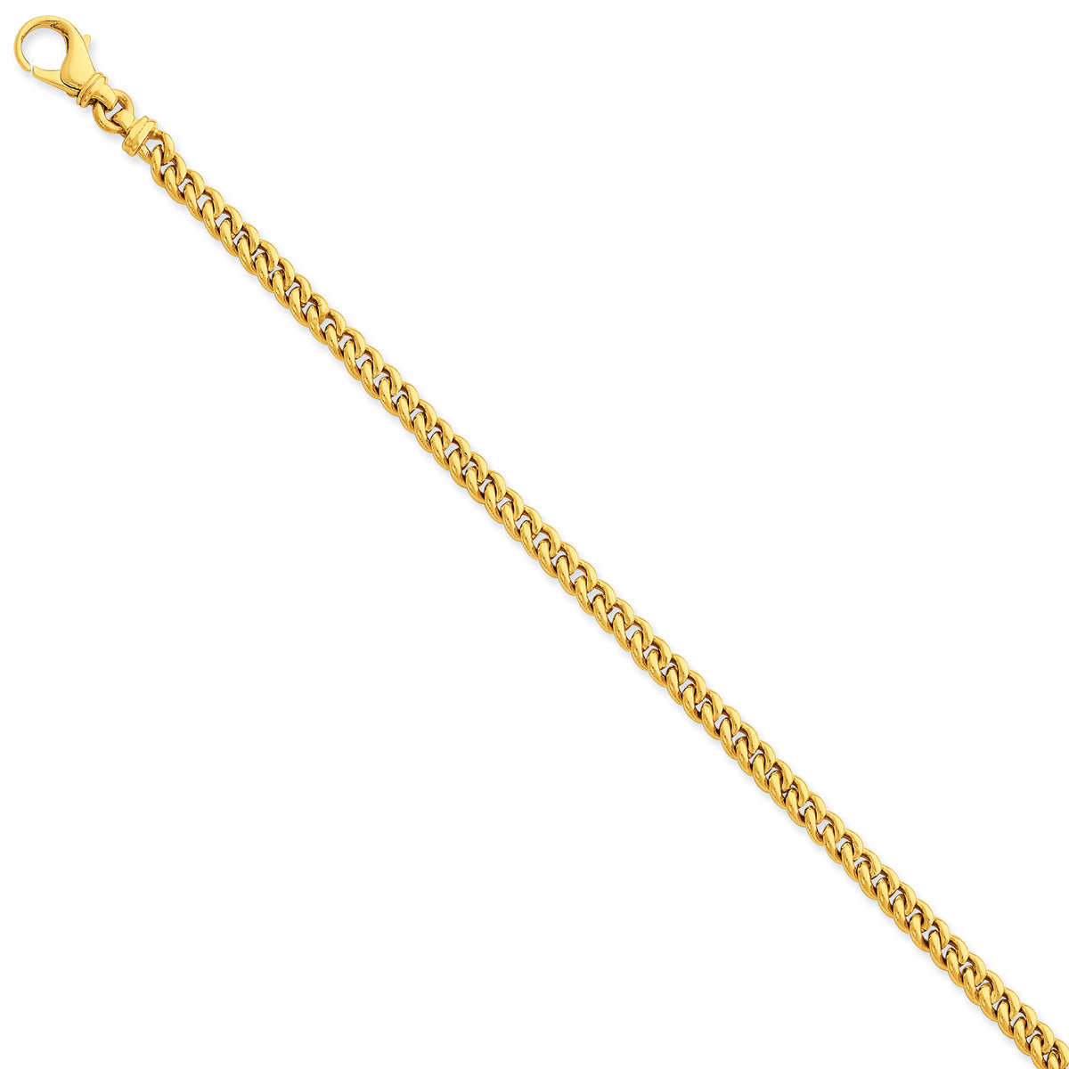 14k 4.5mm Polished Fancy Link Bracelet