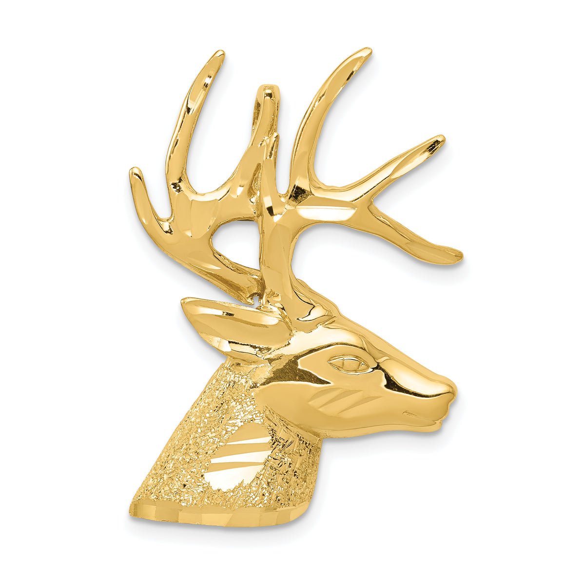 14k Laser Cut Deer Charm