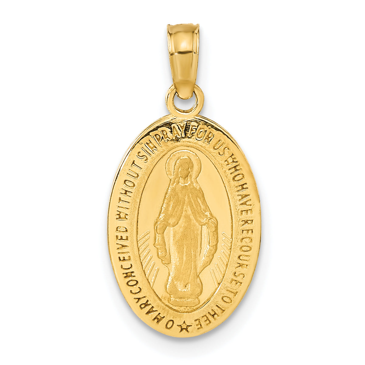 14k Miraculous Medal Pendant