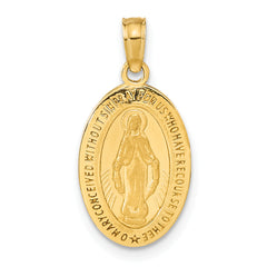 14k Miraculous Medal Pendant