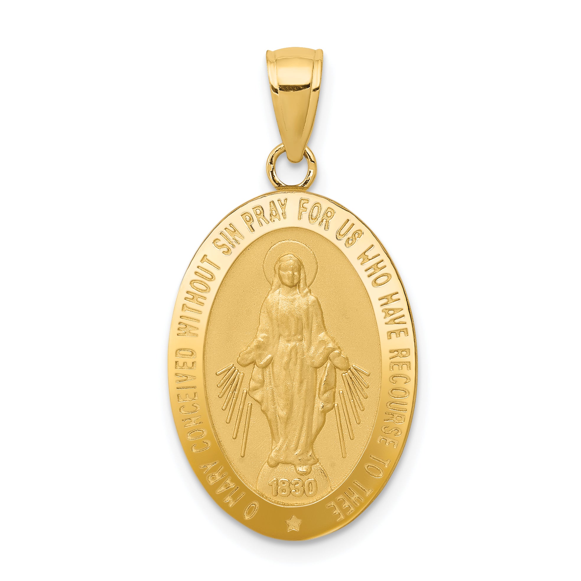 14k Miraculous Medal Pendant