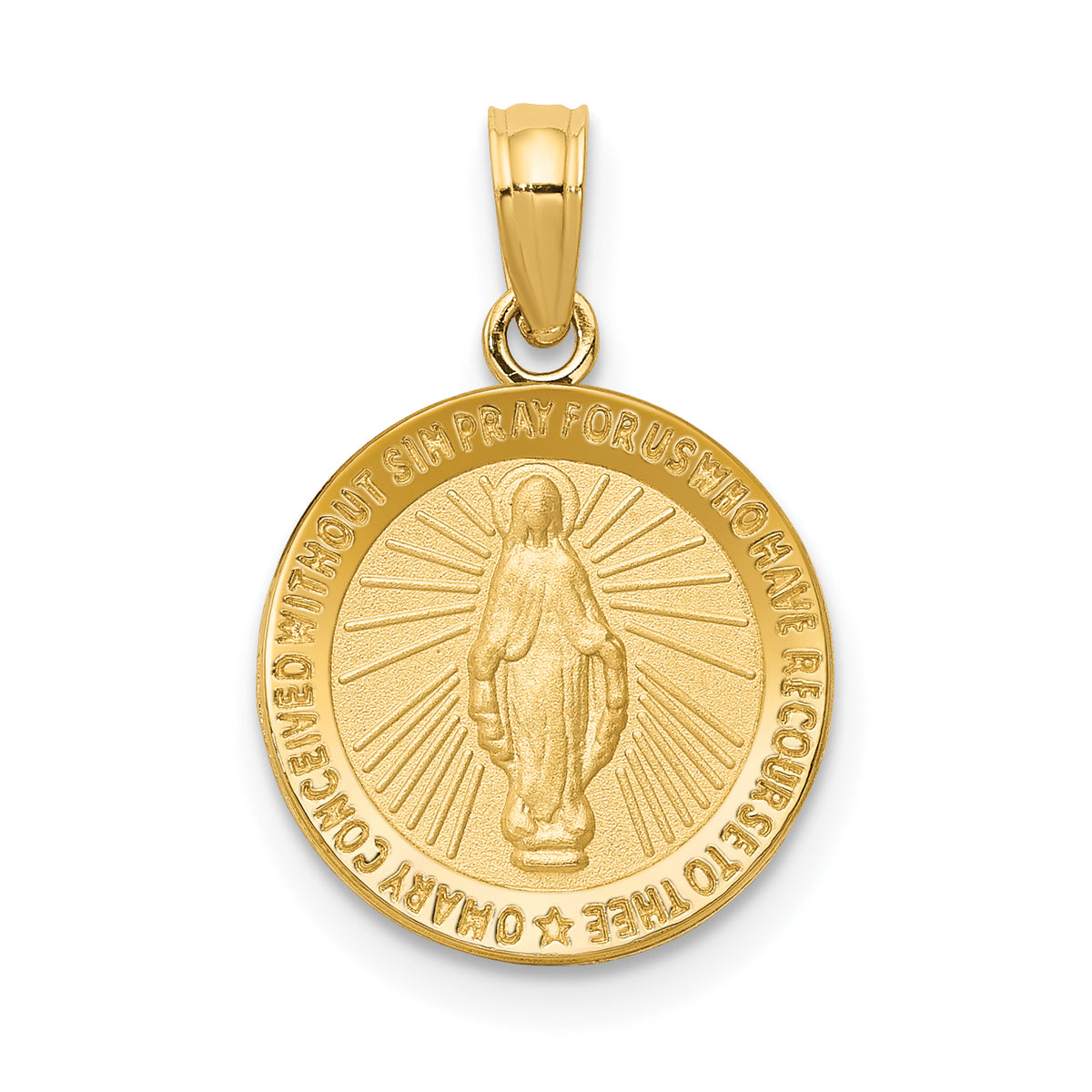 14k Miraculous Medal Pendant