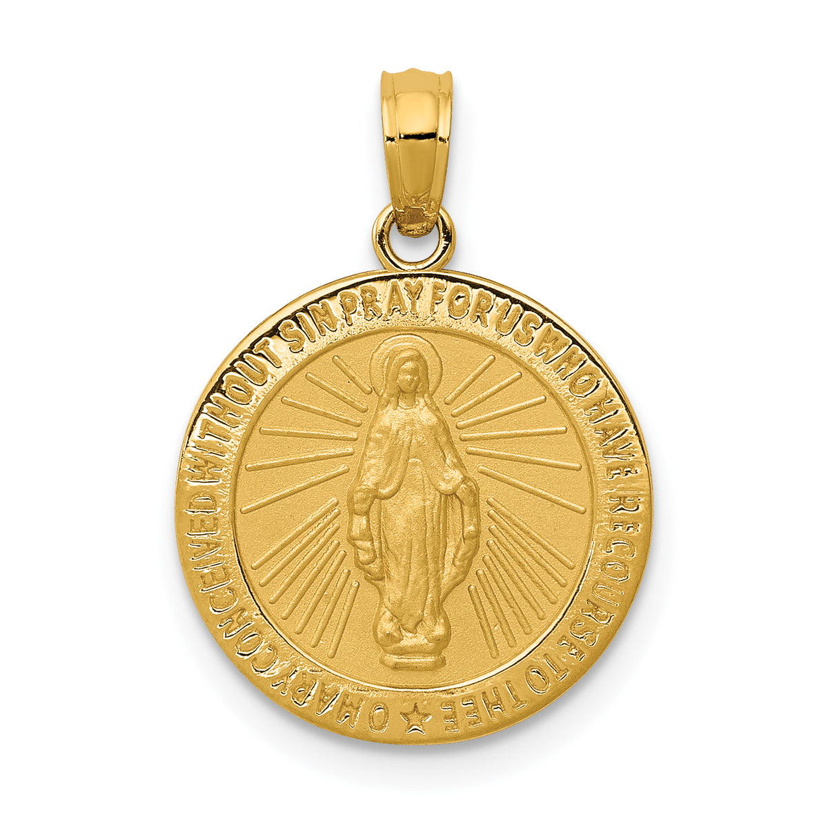 14k Miraculous Medal Pendant