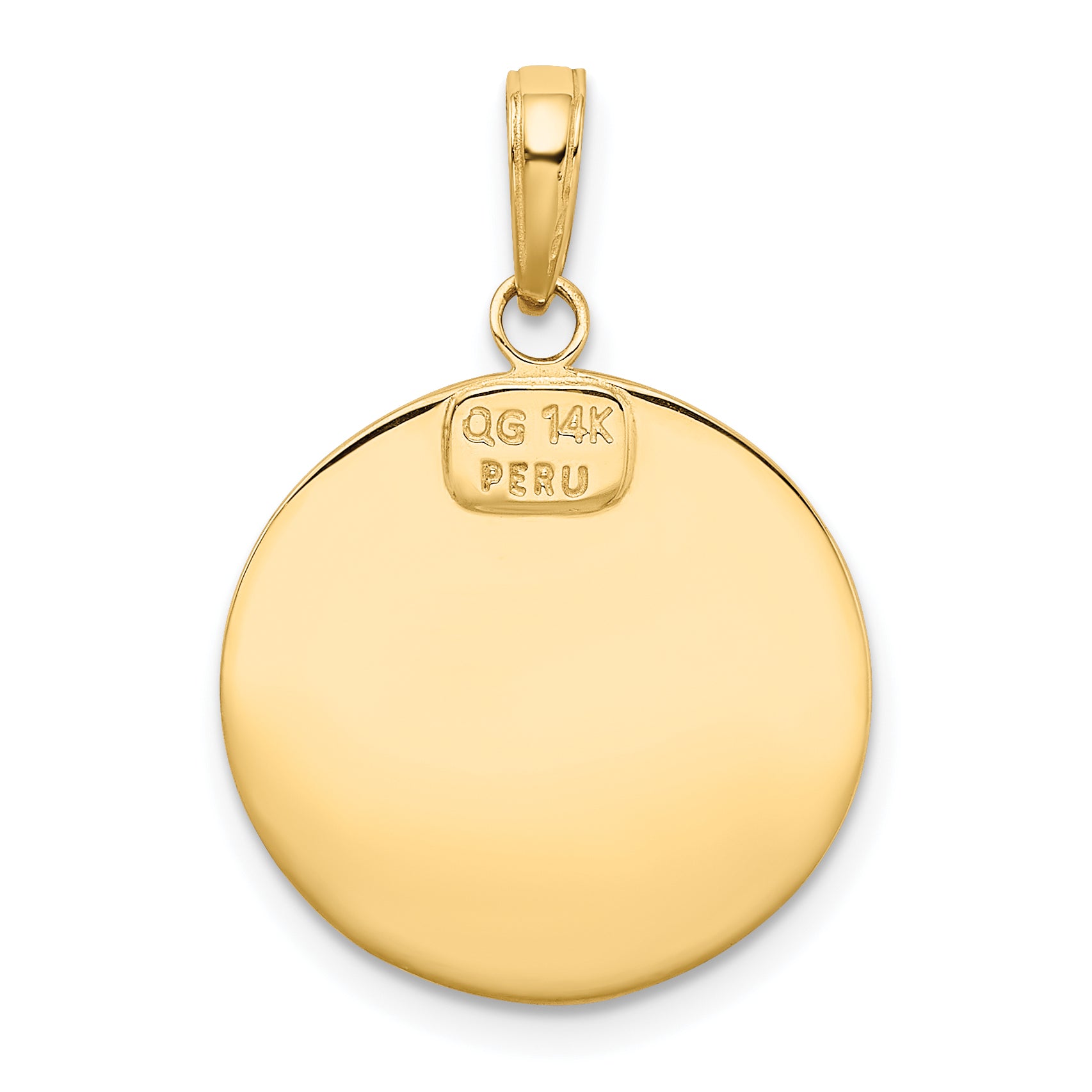 14K Saint Christopher Medal Pendant