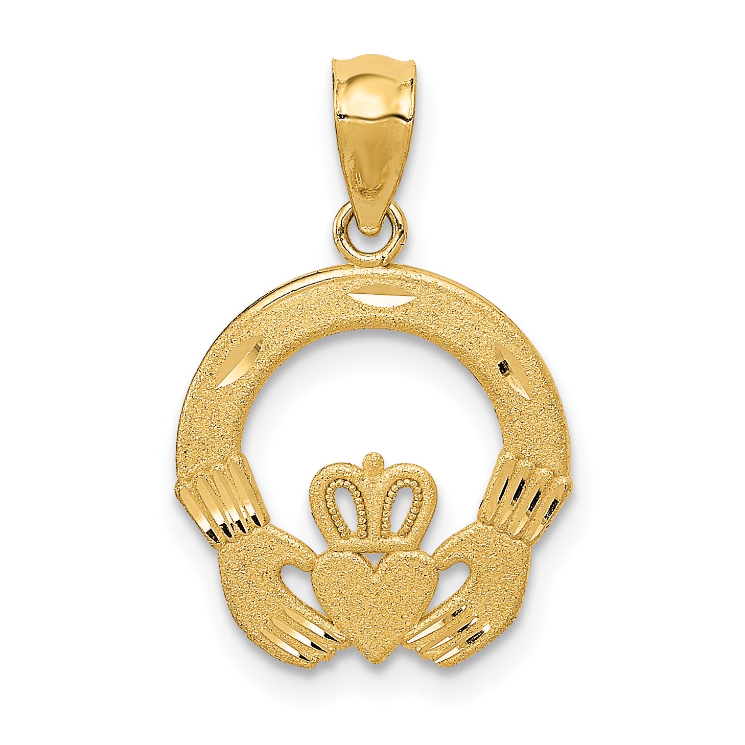 14k Claddagh Charm