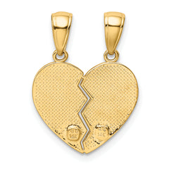 14K BIG SISTER-LITTLE SISTER Break-apart Charm