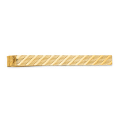 14k Men's Textured Tie Bar