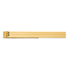 14k Men's Grooved Tie Bar