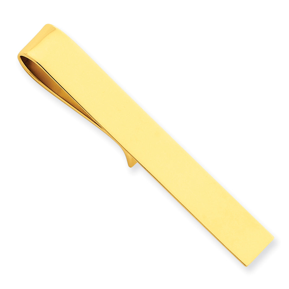 14k Men's Polished Tie Bar