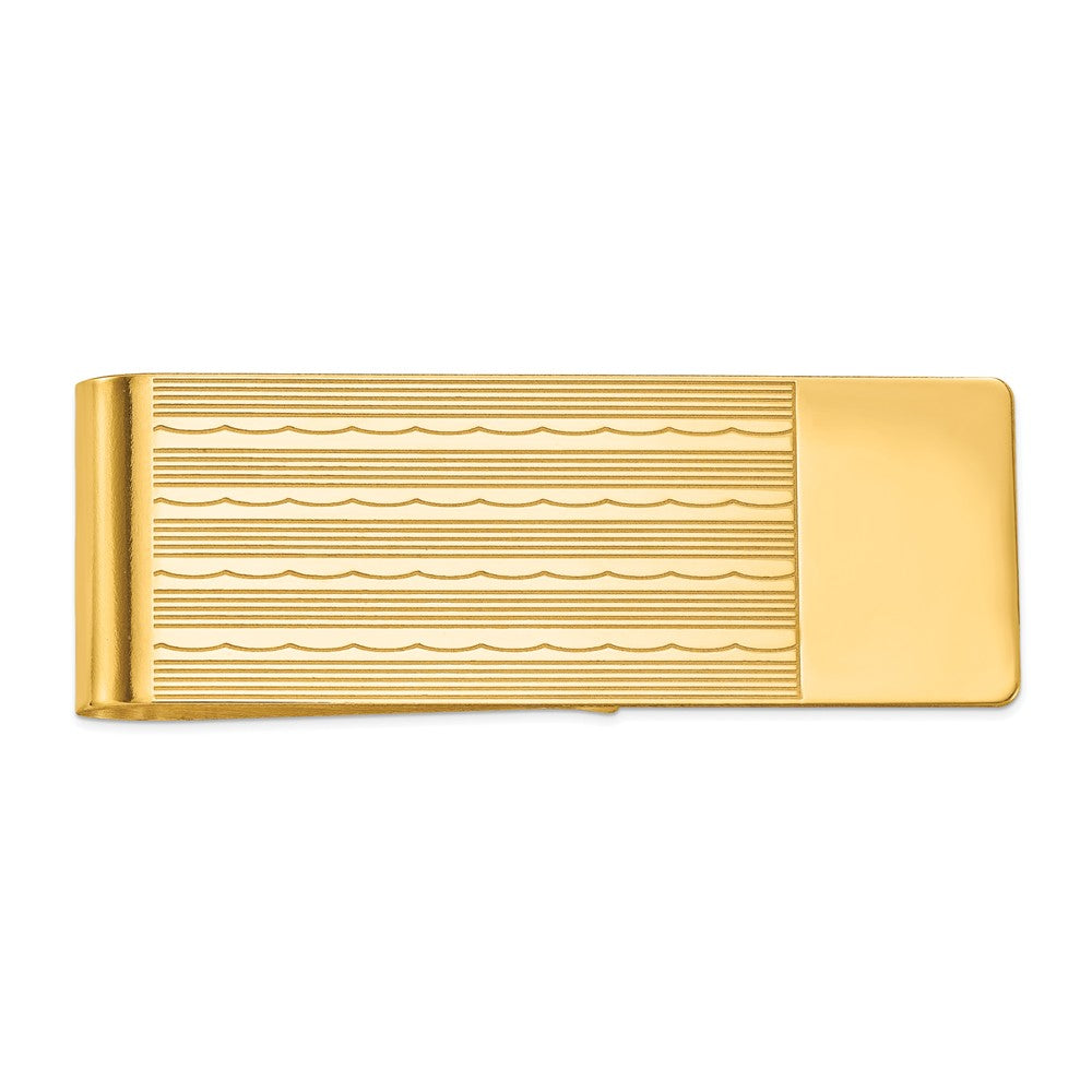 14K Men's Textured Money Clip