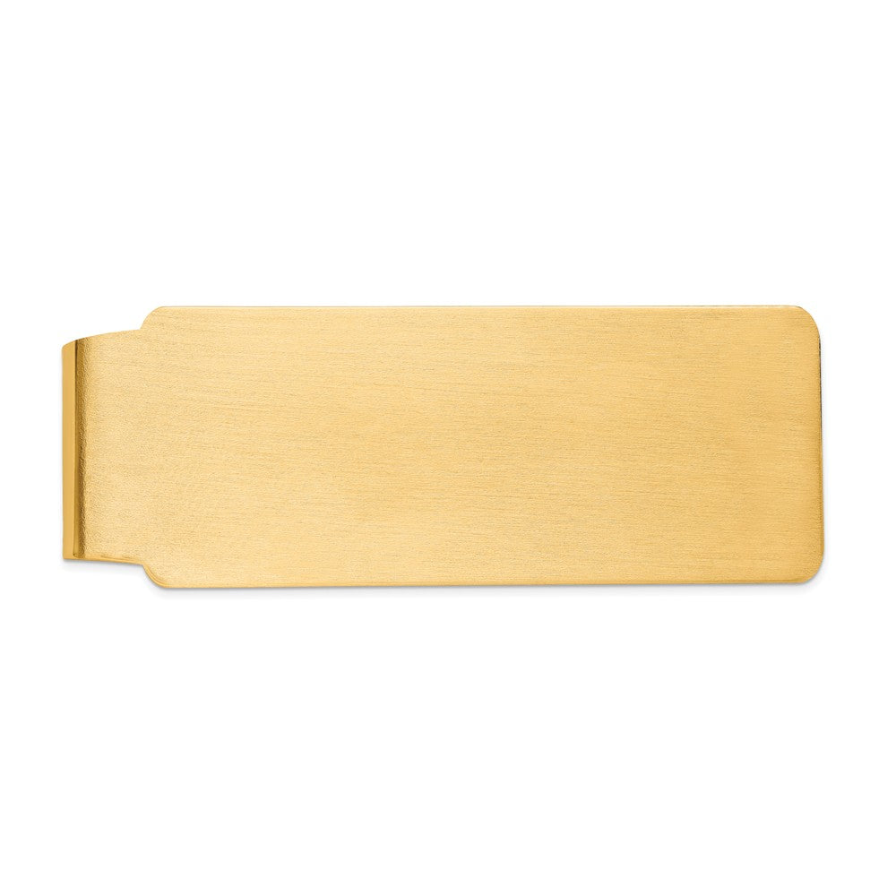 14K Men's Satin Finish Money Clip