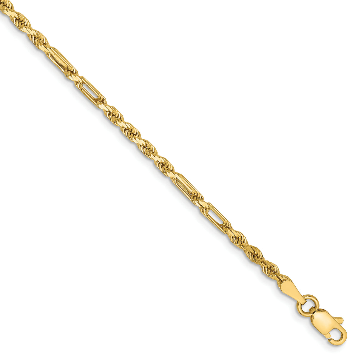 14k 2.5mm Milano Rope Chain