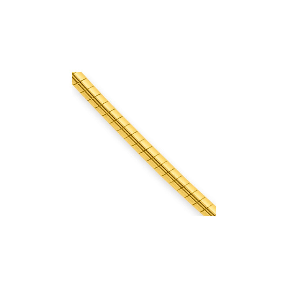 14K Yellow Gold 1.4mm Round Omega