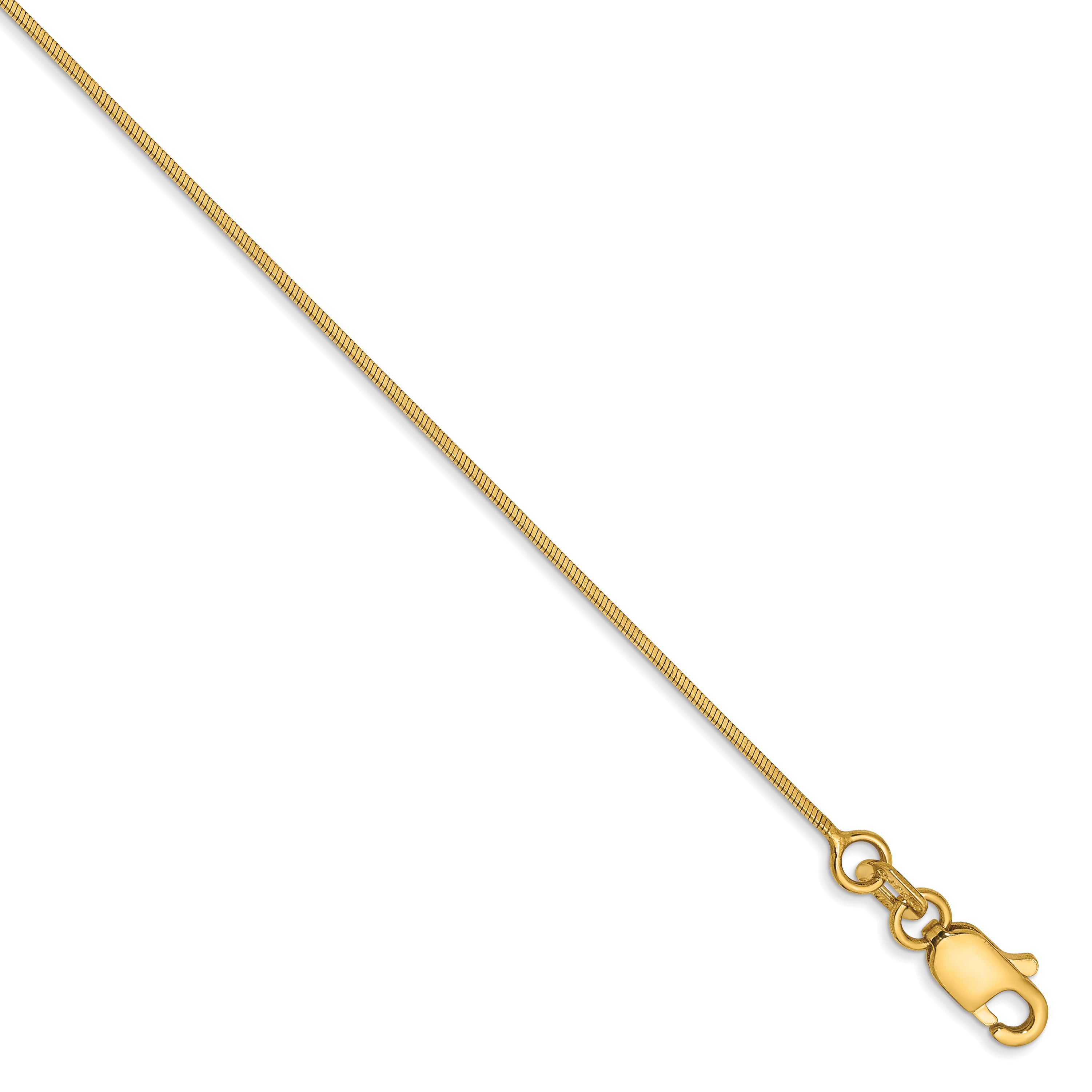 14K .80mm Octagonal Snake Chain