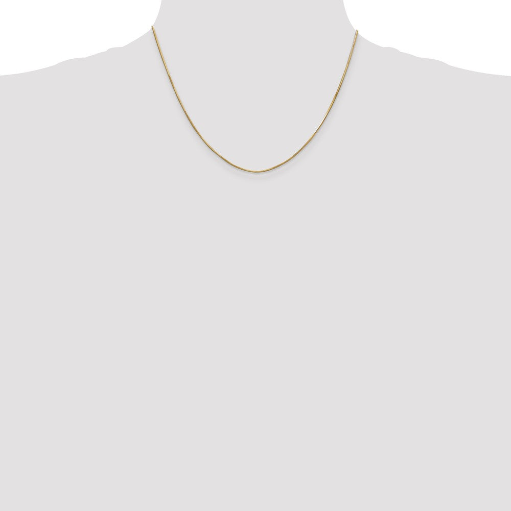 14K 1.00mm Octagonal Snake Chain