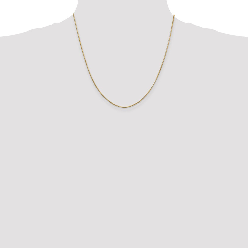 14K 1.00mm Octagonal Snake Chain