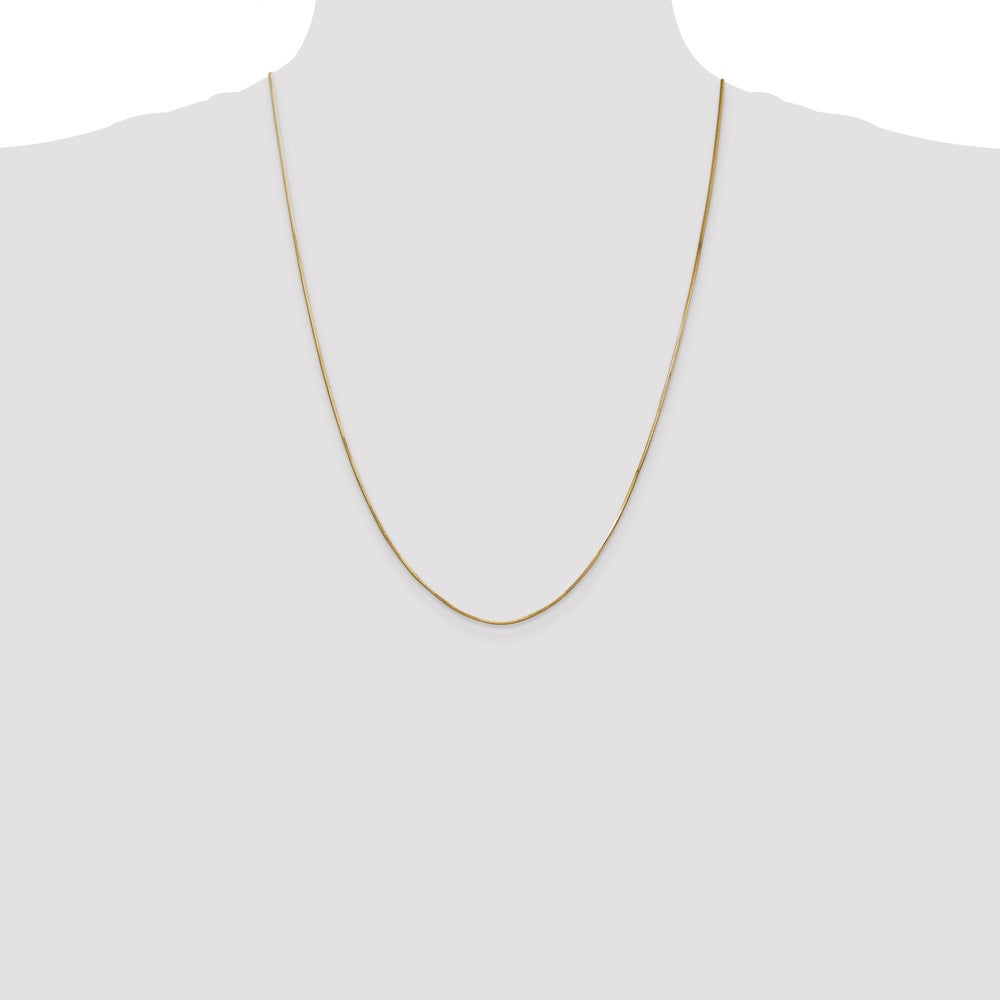 14K 1.00mm Octagonal Snake Chain