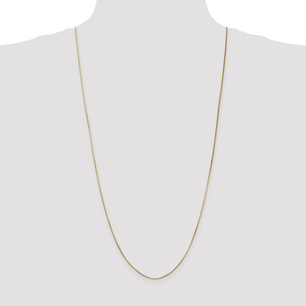 14K 1.00mm Octagonal Snake Chain