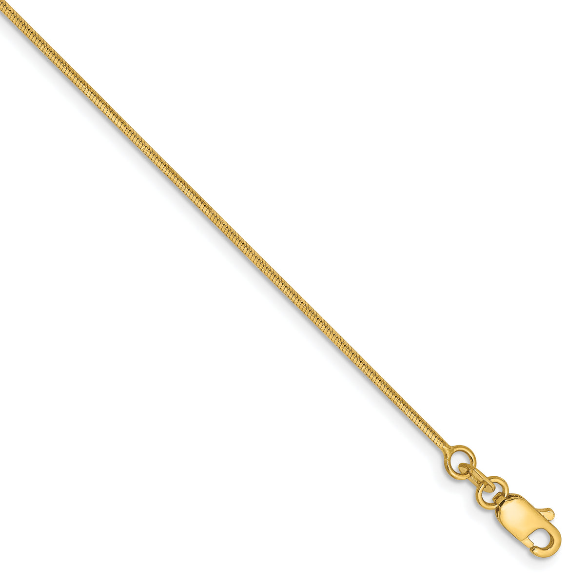 14K 1.00mm Octagonal Snake Chain