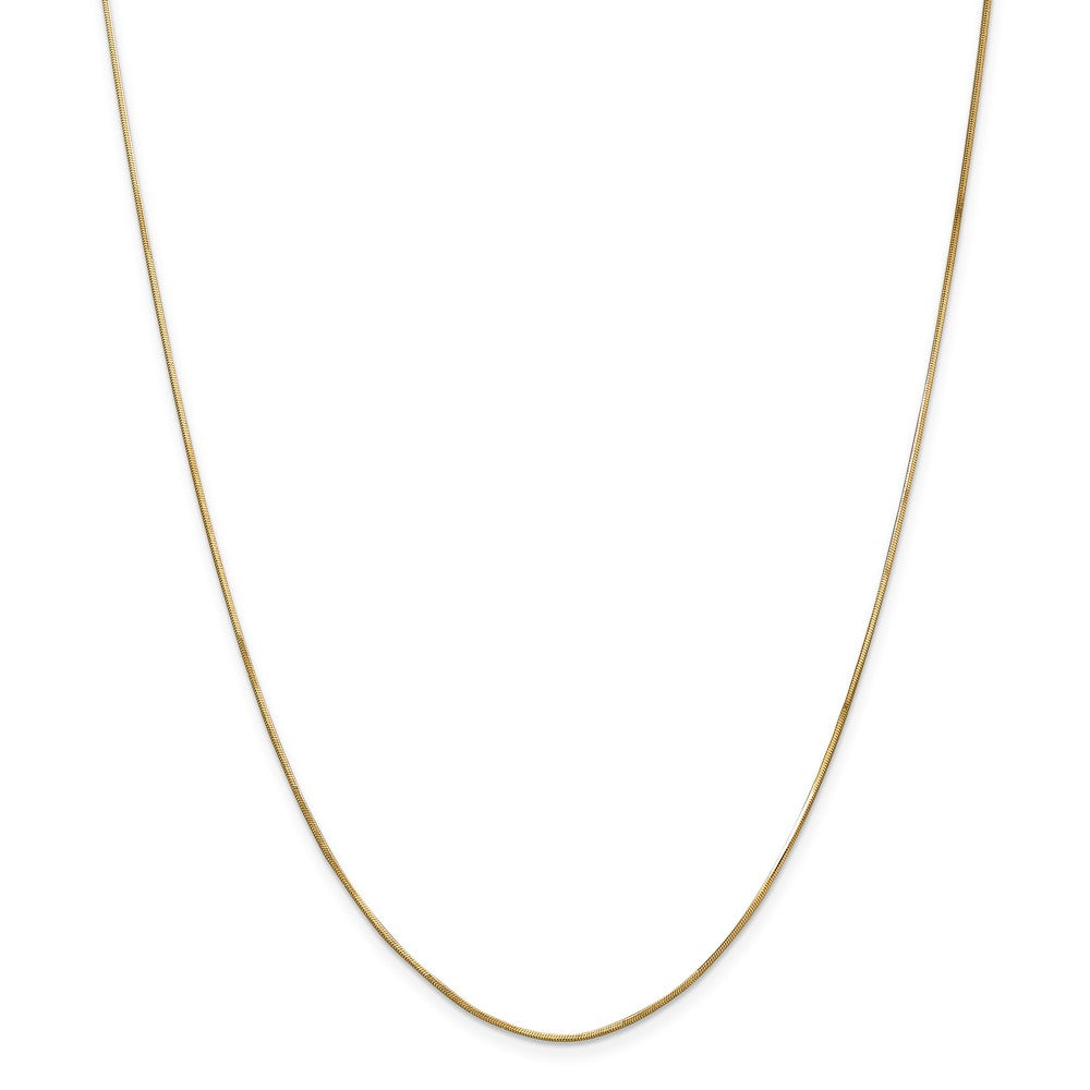 14K 1.00mm Octagonal Snake Chain