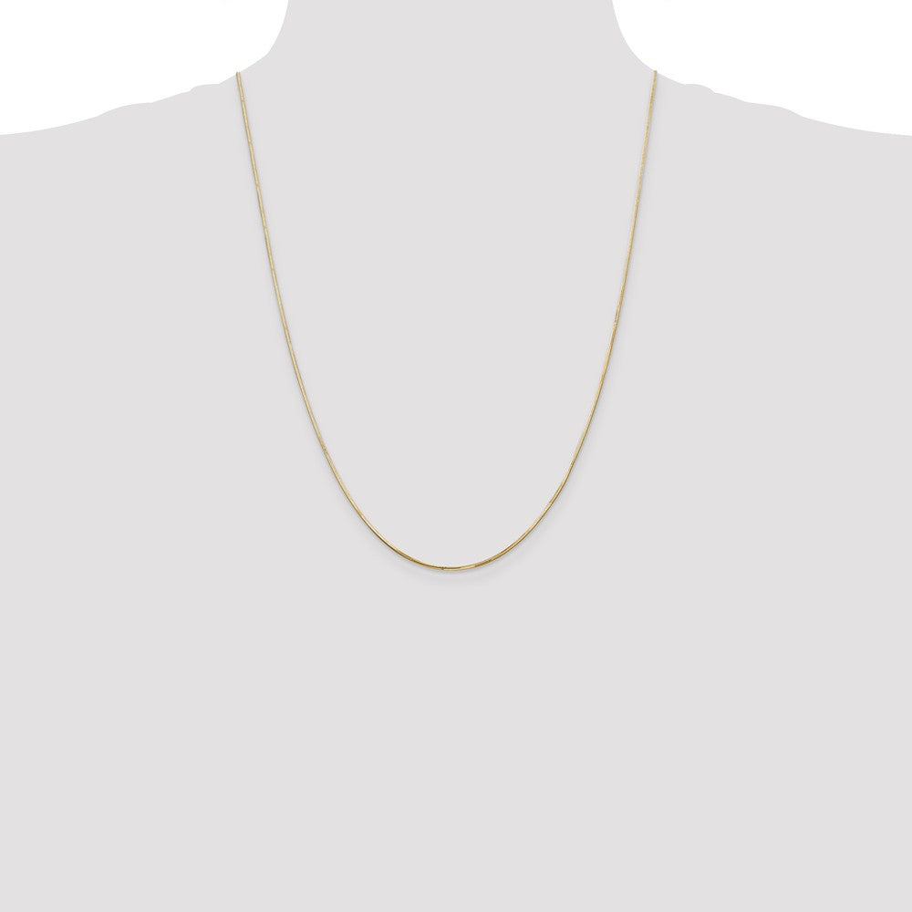 14K 1.20mm Octagonal Snake Chain