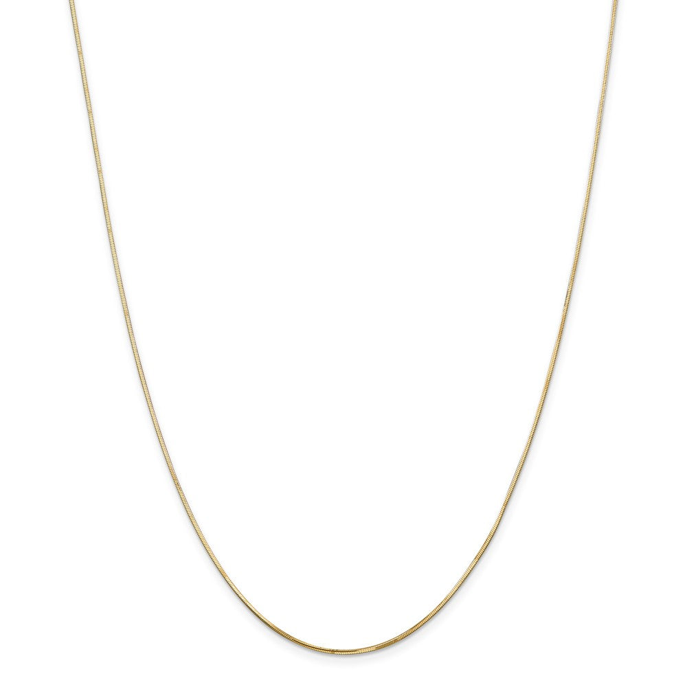 14K 1.20mm Octagonal Snake Chain