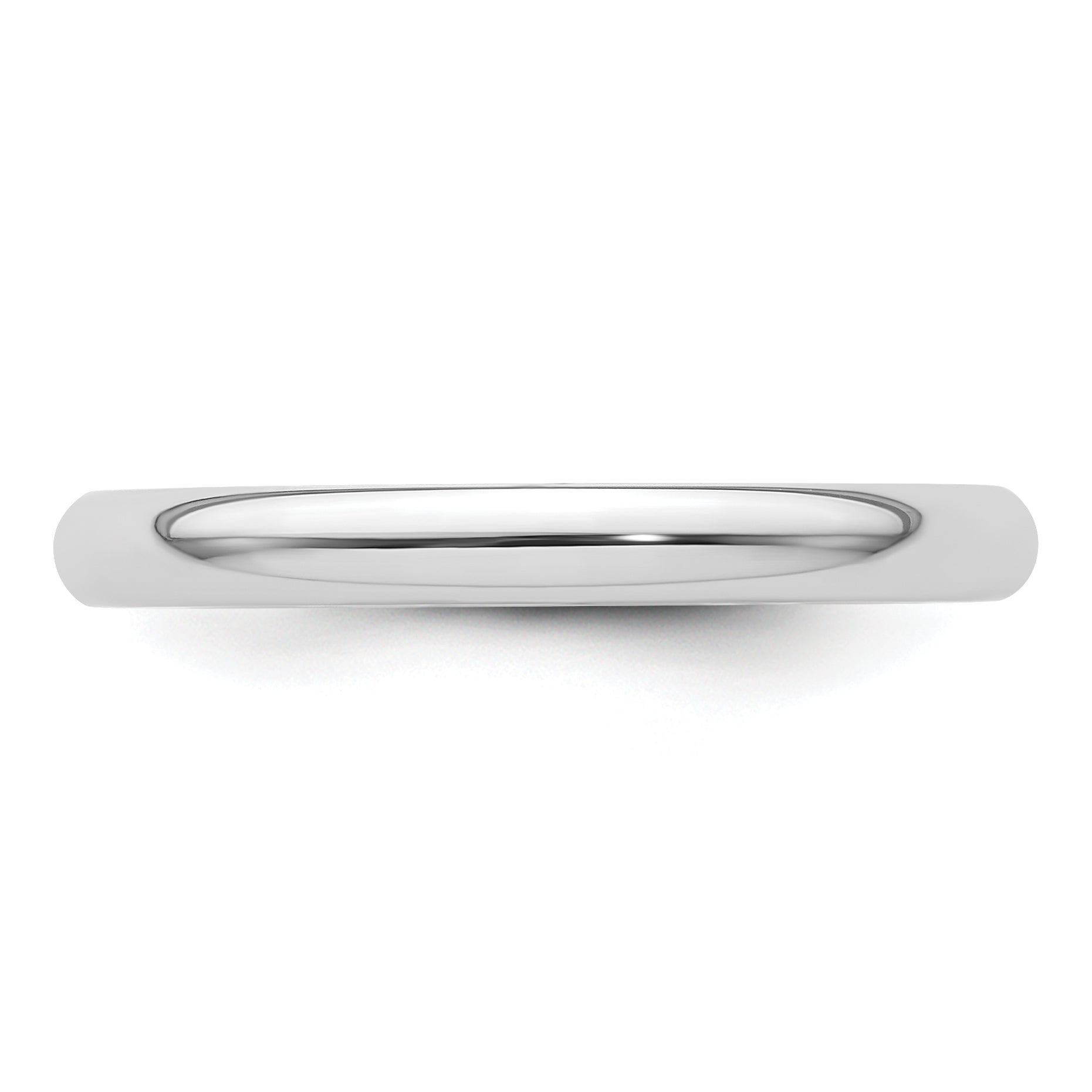 Platinum 2.5mm Comfort-Fit Wedding Band Size 4