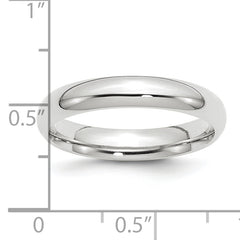 Platinum 4mm Comfort-Fit Wedding Band Size 4