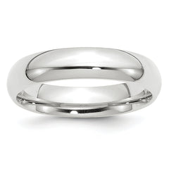 Platinum 5mm Comfort-Fit Wedding Band Size 12