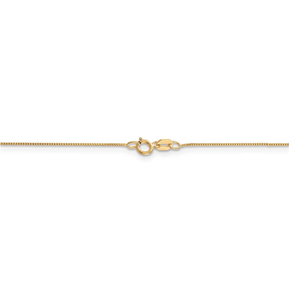 Sophia Jewelers 14K Yellow Gold Box Chain Necklace Elegant 16-Inch