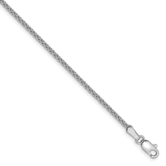 14k WG 1.65mm Solid Polished Spiga Chain