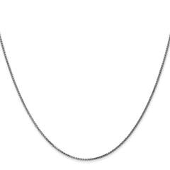 14K White Gold 16 inch 1.05mm Diamond-cut Spiga with Spring Ring Clasp Chain