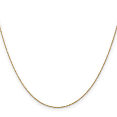 14K 13 inch .75mm Cable with Spring Ring Clasp Pendant Chain