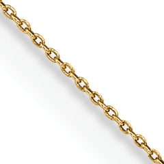 14K 13 inch .75mm Cable with Spring Ring Clasp Pendant Chain