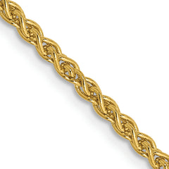 14K 30 inch 2.1mm Spiga with Lobster Clasp Chain