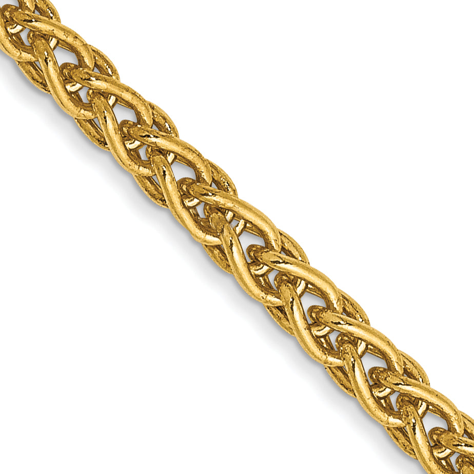 14K 30 inch 2.8mm Spiga with Lobster Clasp Chain