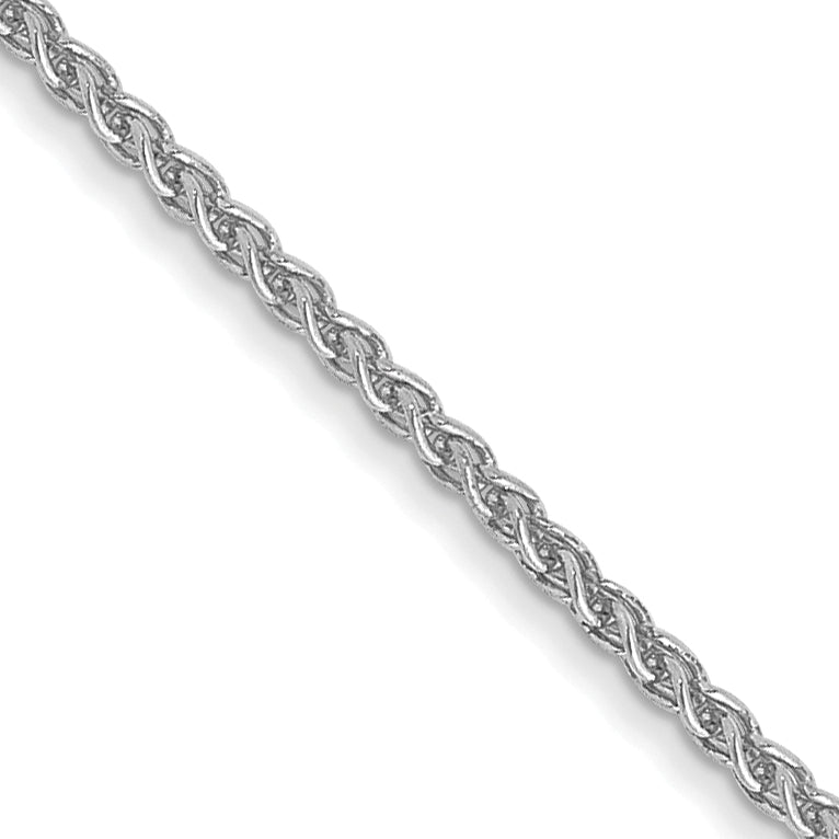 14K White Gold 30 inch 1.05mm Spiga with Lobster Clasp Chain