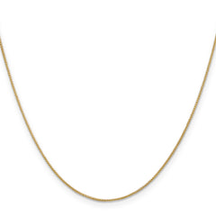 14K Gold Spiga Chain Necklace with Polished Finish for Women