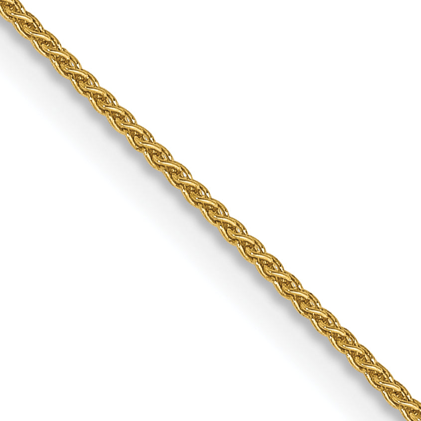 14K 30 inch .85mm Spiga with Spring Ring Clasp Chain