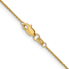 14K 14 inch .95mm Diamond-cut Cable with Lobster Clasp Chain