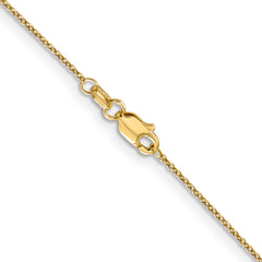 14K 14 inch .9mm Cable with Lobster Clasp Chain