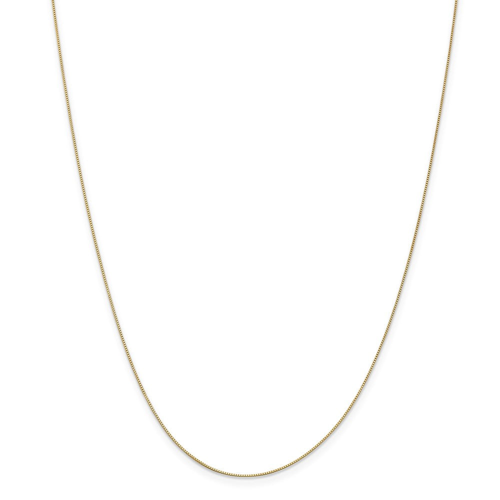 Sophia Jewelers 14K Yellow Gold Box Chain Necklace Elegant 16-Inch